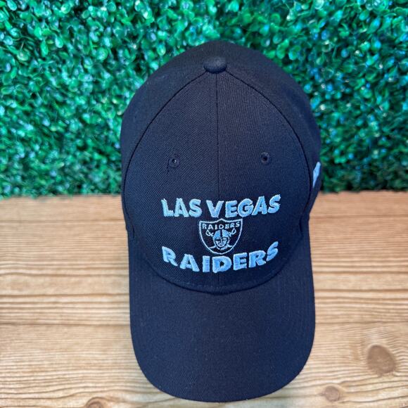 Las Vegas Raiders New Era Hat Shield Logo Adjustable Black 9forty Embroidered - Picture 2 of 8